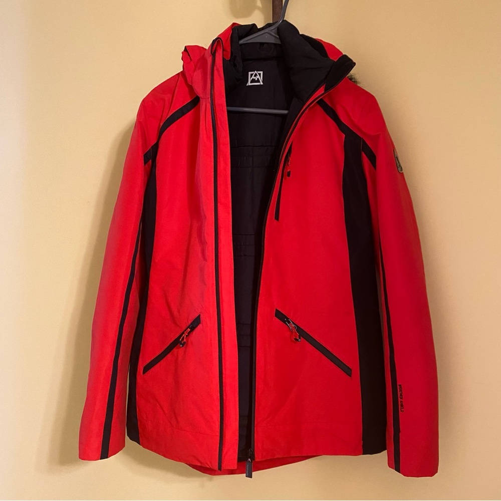 Avalanche red & black hoodie jacket size medium